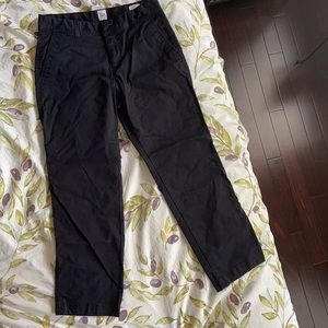 Gap straight khaki in black 4 petite